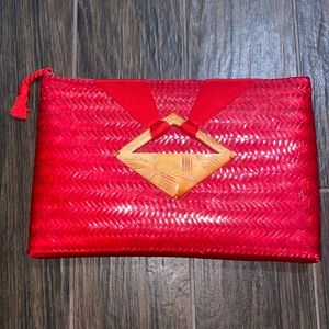 Danieli woven envelope purse with tassel